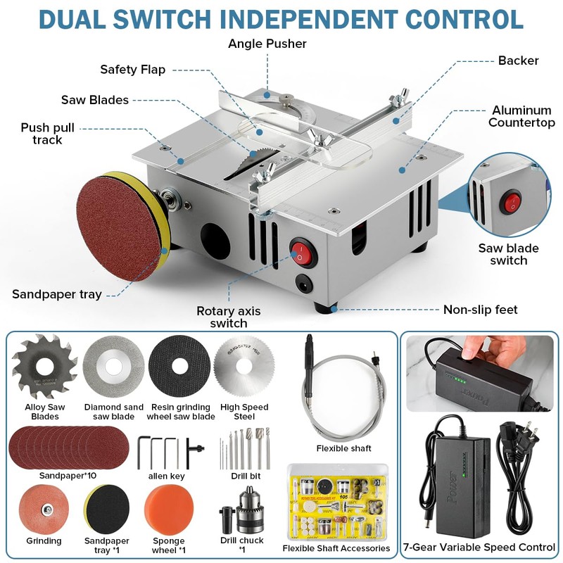Mini table Saw,mini Table Saws for Crafts, Mini Multi Functional
