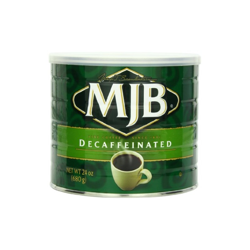MJB Coffee, Premium Decaf Ground Coffee, Medium Roast, 24 Ounce