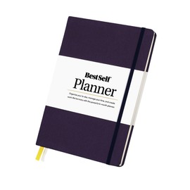 BestSelf Self Planner – 6-Month Undated Life Planner for Goal Setting, Time Management & Productivity – 7"x10" Navy Notebook