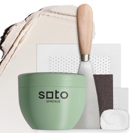 soto Large Hole Repair (Up to 4"), White Spackle, 7-Piece Kit (No. 07 in Situ White) - High Strength Hole Repair Kit for use on: Walls, Drywall, Ceiling, Furniture, Cabinets