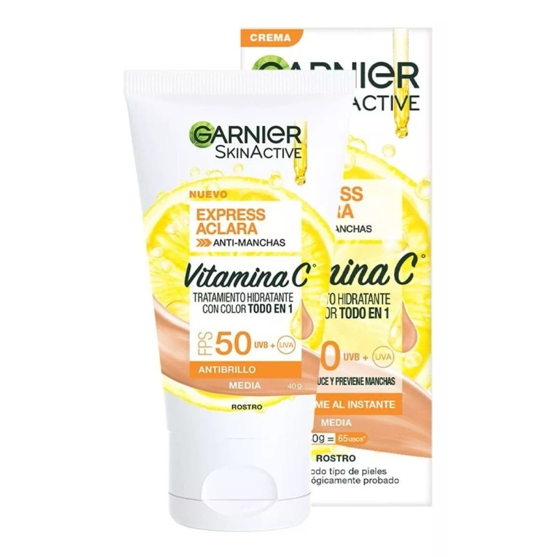 Garnier Tratamiento Hidratante Con Color Garnier Skin Active - 40gr