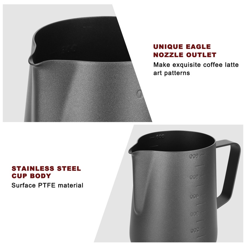 Frothing Cup Pitcher with Dual Scales Thicken Coffee Latte Art