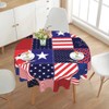 BZKIER Striped Tablecloth 4th of July Stars & Stripes Tabletop