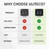 ULITECO Rocker Switch Panel, 2 Gang Toggle Switch Panel 12V,
