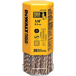 DeWalt DW5417B25 DeWalt 1/4" x 4" x 6" Rock Carbide™ SDS+ Hammer Bit (Bulk 25)