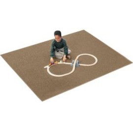 Carpets for Kids 2100.108 Solid Mt. St. Helens Sahara Brown Kids Rug Rug Size: 6' x 9'