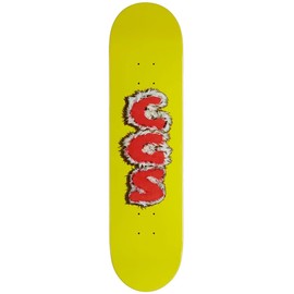 [CCS] Furry Letters Skateboard Deck Yellow 7.75"