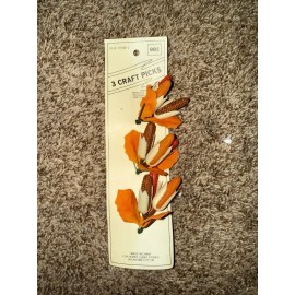 Hobby Lobby Fall Corn Craft Picks Vintage Nos Husk Wreath Floral Orange Wire