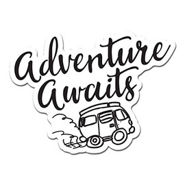 MightySkins Adventure Awaits 48" Peel and Stick Wall Art Removable Cute Stylish Funny Cartoon Dorm Room Decor Sticker Vinyl Wall Decals