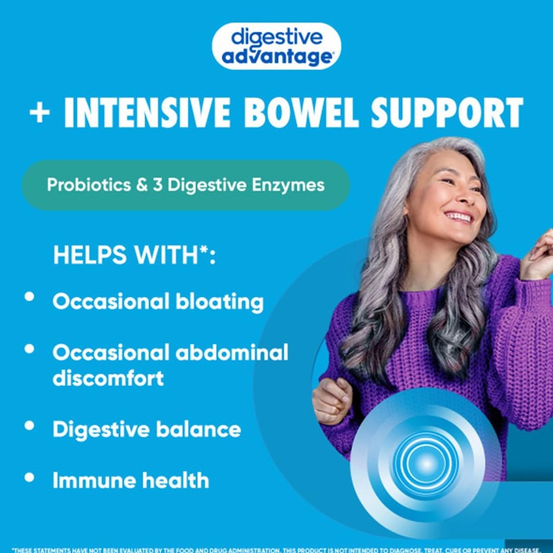 Digestive Advantage Intensive Bowel Support Probiotic Defends Against Gas &