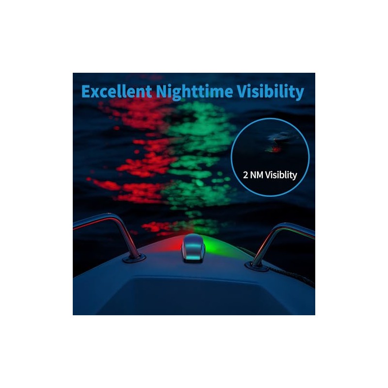 Obcursco Marine LED Bow Lights - Red & Green Navigation