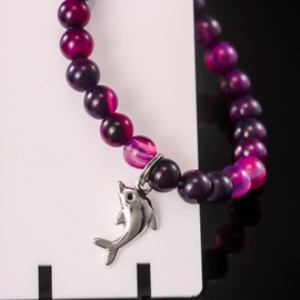 Kivosliviz Dolphin Gifts Bracelet for Women Adults Dolphin Charm Inspiration Bangle Dolphin Lover Gift, Medium, Stainless Steel, no gemstone