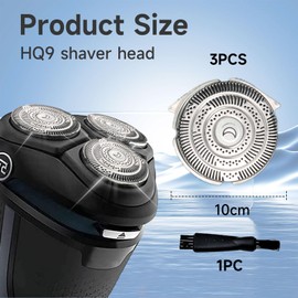 Cosmeria Replacement shaving head compatible with Shaver Series, high-quality replacement blades for your razor, durable shaving head, easy to install