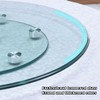 31''Glass Lazy Susan for Dining Table,Glass Lazy Susan Large Round