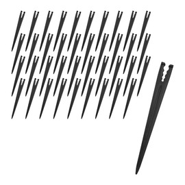 ZONADAH 50Pcs Drip Irrigation Stakes Garden Hose Pipe Holder for 1/4 1/8 inches Tubing Hose Nozzle Stems Holder Irrigation Support Stakes for Gardening Patio Lawn