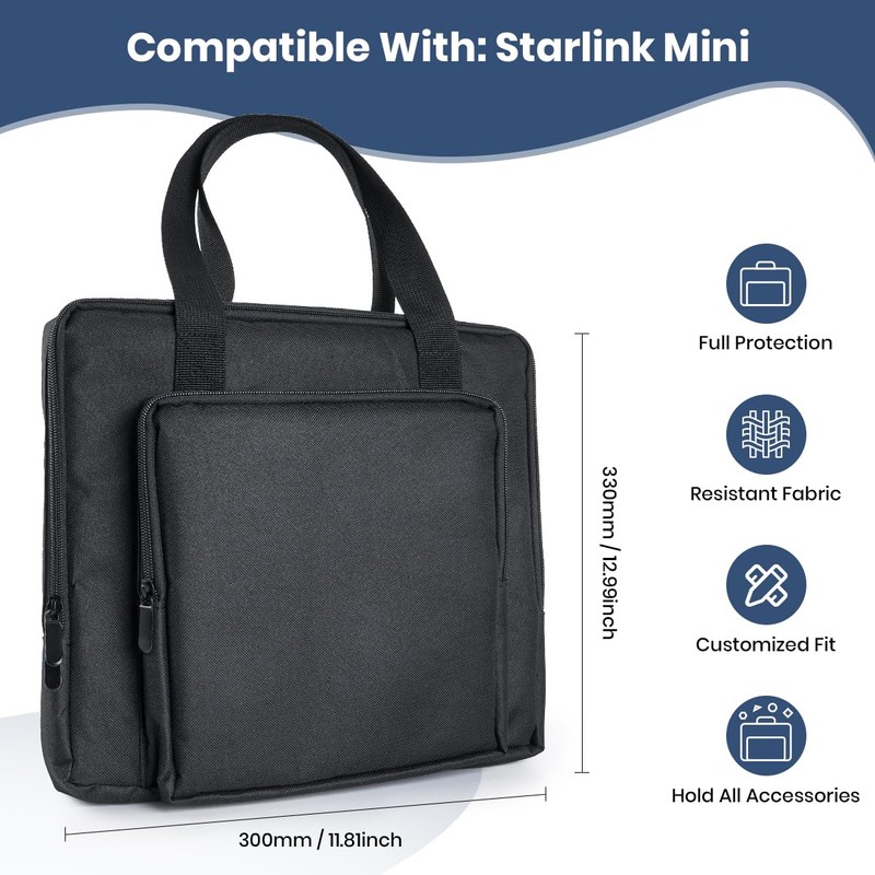 XTAR HB7 Carry bag For starlink mini (Black)