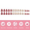 Boloshine 30 Pcs False Nails Short, Fresh Flowers Press on