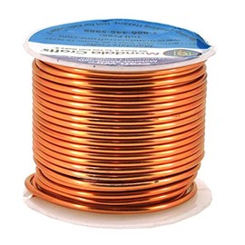 Mandala Crafts Anodized Aluminum Wire for Sculpting, Armature, Jewelry Making, Gem Metal Wrap, Garden, Colored and Soft, 1 Roll(12 Gauge, Copper Tone)