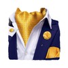 Hi-Tie Silk Ascot for Men Self Tie Men's Yellow Cravat