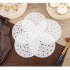 200 Sheets 8"Bao Bun Steamer Liners Steamer Paper,Dumpling Steamer Liners,Bamboo