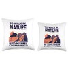 Nature miracle therapy travel relax summer adventure explore Throw Pillow