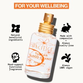 Pacifica Tuscan Blood Orange Perfume Spray for Women - Vegan, Cruelty-Free, Made in USA