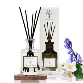 PRISTINE Campanula Blossom/Inspired by Hotel Duke Reed Diffuser for Home | Fresh Blend of Bluebell, Hyacinth, Cloves Reed Diffuser Set, Oil & Reed Diffuser Sticks Home & Office Decor | Fragrance Gift