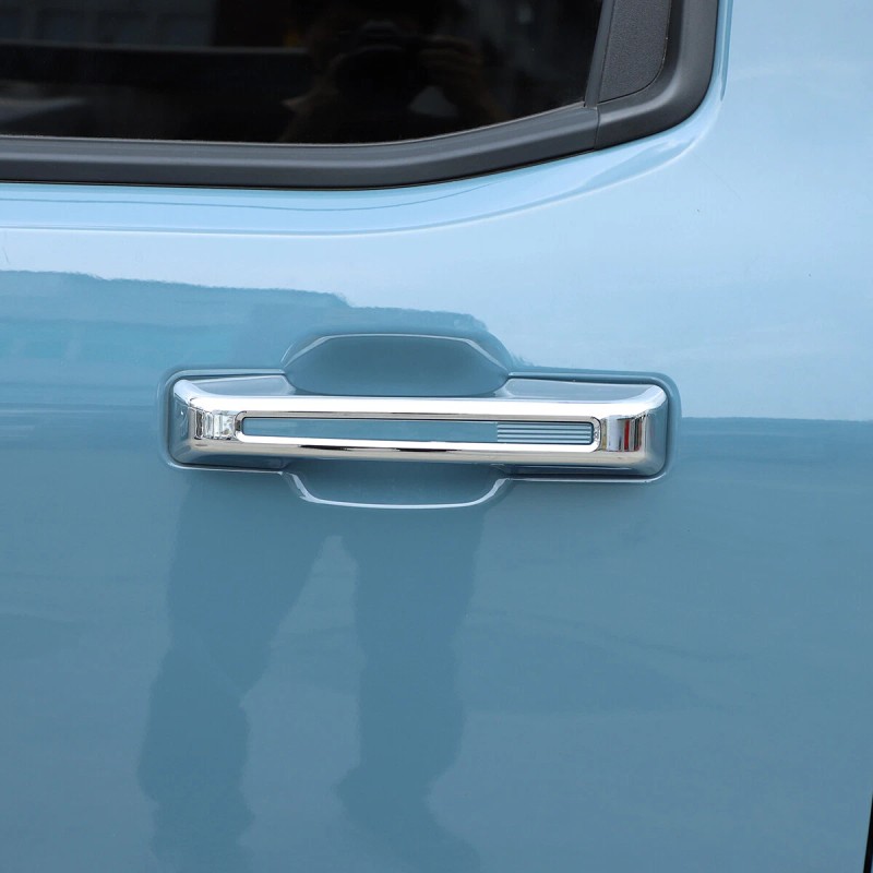 autotrim000 Chrome Exterior Door Handle Cover Trim Accessories For Ford