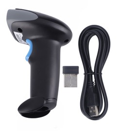 BT 2.4G Wireless 1D 2D Barcode Scanner Reader Accurate Fast Light Buzzer Alarm QR Code Scanner for Warehouse Delivery