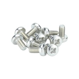 M5 (5mm x 10mm) Pozi Pan Head Machine Screws - A2 Grade Stainless Steel (Pack of 20)