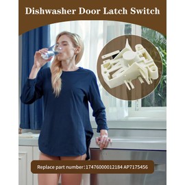eosorssa 17476000012184 Dishwasher Door Latch Switch Fit for Midea INSIGNIA Replaces AP7175456