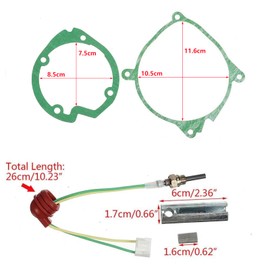 Aiyomi Auxiliary Heater Ceramic Glow Plug, 12 V 3 KW 5 KW 8 KW Ceramic Pin Glow Plug Kit for Air Diesel Parking Heater Car Truck Boat Air Diesel Auxiliary Heater (Universal)