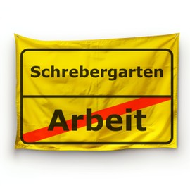 Retirement Flags as Farewell Gift for Retirees/Place Sign Motif/Weatherproof/Eyelets at the Top Hem/Suitable for Outdoor and Indoor/100% Polyester (Allotment, S)