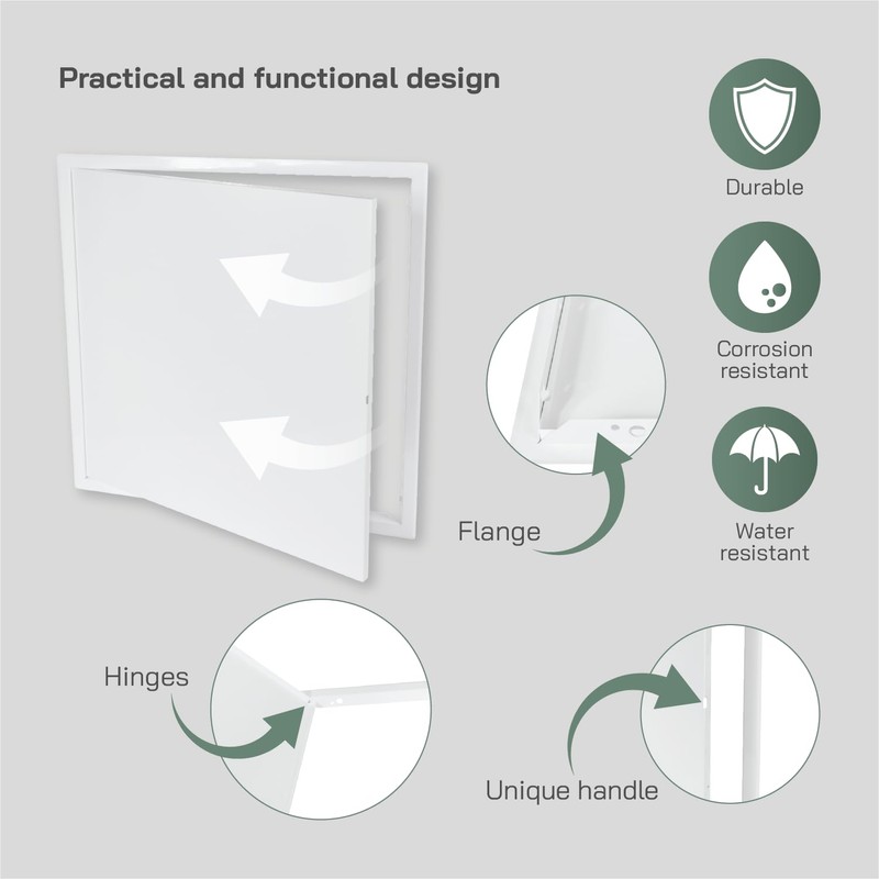 Vent Systems 20'' x 20'' Inch White Metal Access Panel