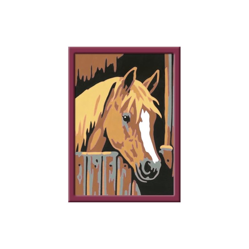 Ravensburger Paint by Numbers, Horse in Stable
