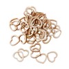 Heart Slices SOFEA 50pcs Hollow Wooden Heart Love Rustic Decoration