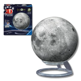 Ravensburger - Puzzle 3d Luna Glow In The Dark | Puzzle 3d Bambini A Partire Dagli 6 Anni | Modellismo Da Costruire Bambini Di 72 Pezzi | Regalo Bambino 6 Anni E Più