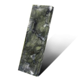 CBRIGHT Knife Sharpening Stone,10000 Grit Sharpener Whetstone Final Fine Polishing Natural Green Honing Oilstone for Knives Tools,Cutting Tools (5.9x1.97x0.39Inch)
