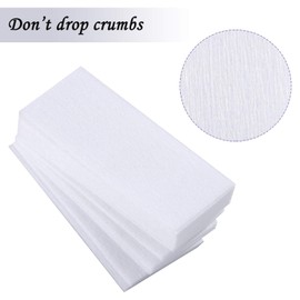 400 Pieces Non Woven Wax Strips Facial and Body Hair Removal Waxing Strips Epilating Wax Strip Paper, White
