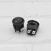 YINETTECH 8-Piece Rocker Switch 4-Pin 2-Position On/Off Switch Round Press