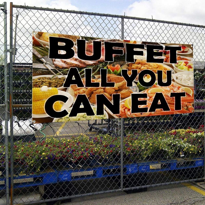 Vinyl Banner Multiple Sizes Healthy Market Restaurant & Food Outdoor