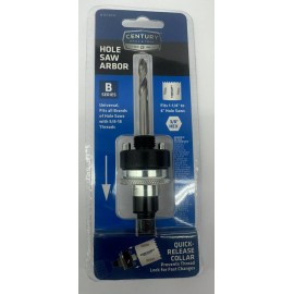 Century Drill and Tool 5304 Universal Bi-Metal Hole Saw Arbor, Series B 5/8-Inch