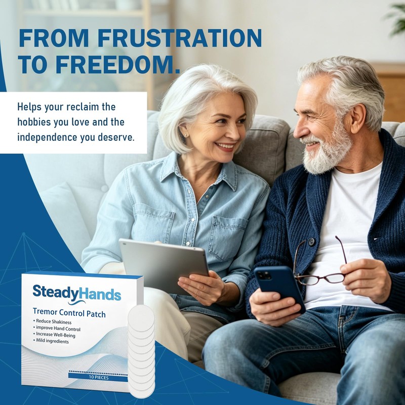 HENGRUNXIN Hands Tremor Control Patch,Essential Tremor and Muscle Stability, Disposable