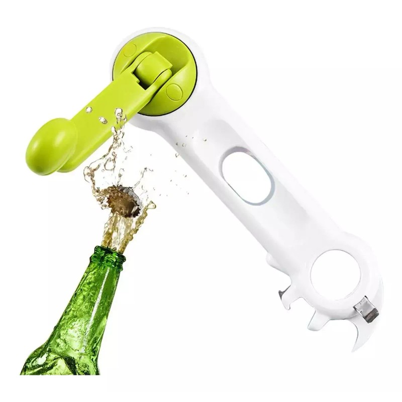 Lecute Destapador Abridor De Latas Botellas Frasco 6en1 Multiusos
