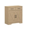Panana Sideboard 2 Drawers 2 Doors Entryway Storage Cabinet Living