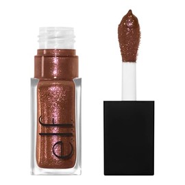 e.l.f. Glow Reviver Lip Oil Glimmer Chocoluxe - Rich Brown + Pink Pearl
