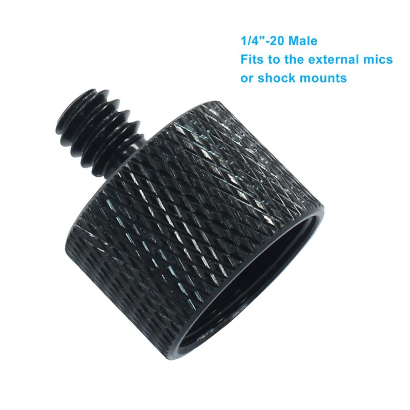 Waziaqoc 4 Pcs Mic Stand Adapter, 5/8 Female to 1/4