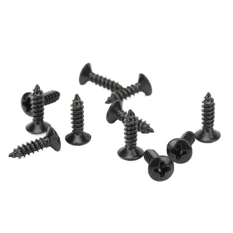 100PCS Guitar Pickguard Screws Metal Guard Plate Mounting Screw Electric