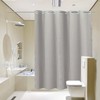 YISURE Extra Long Shower Curtain 96 Inch Linen Style, No