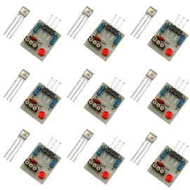 Haldzemo 5V 3Pins Non-Modulator Tube Laser Sensor Receiver Detection Module for Arduino (9 Pack）